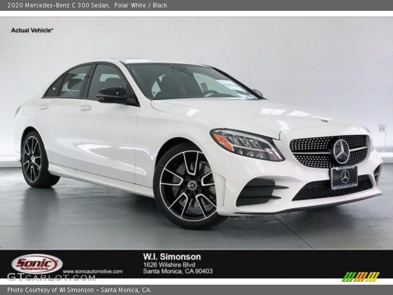 Polar White / Black 2020 Mercedes-Benz C 300 Sedan