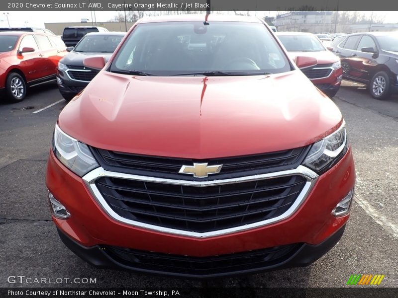 Cayenne Orange Metallic / Jet Black 2020 Chevrolet Equinox LT AWD