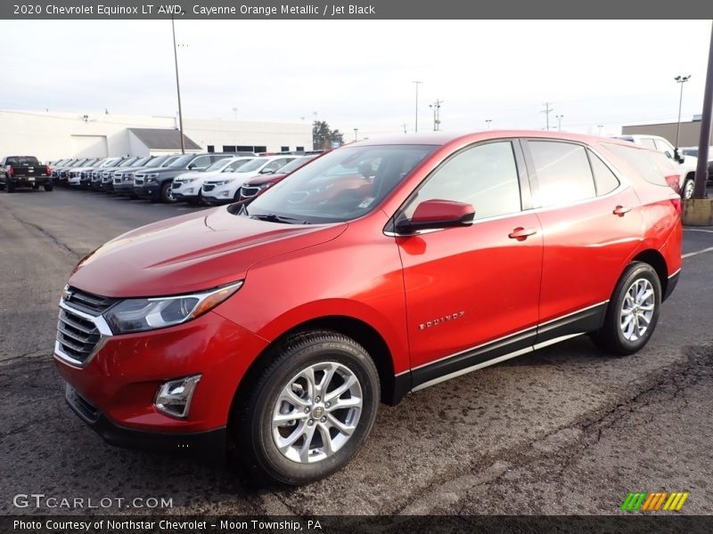 Cayenne Orange Metallic / Jet Black 2020 Chevrolet Equinox LT AWD