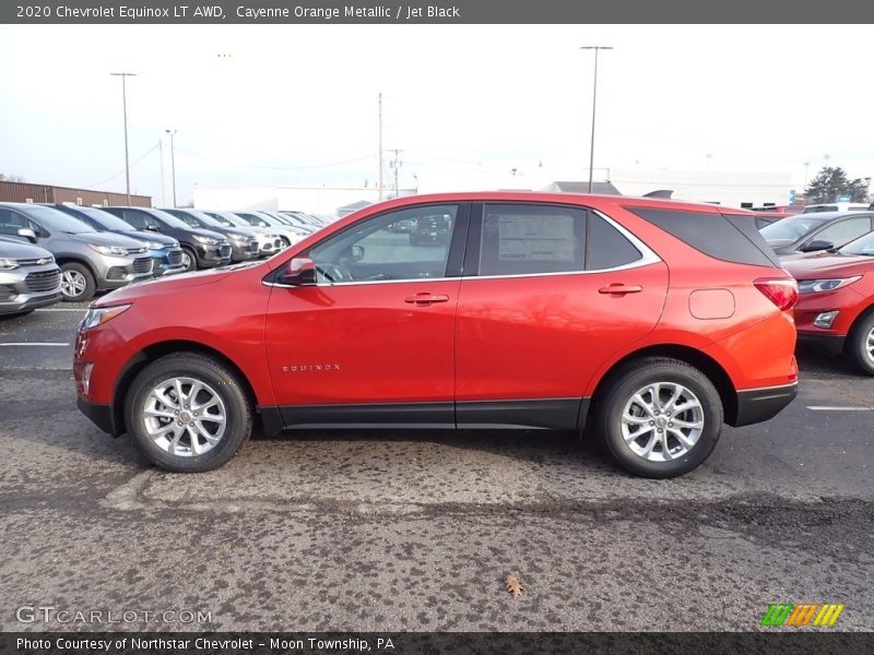Cayenne Orange Metallic / Jet Black 2020 Chevrolet Equinox LT AWD