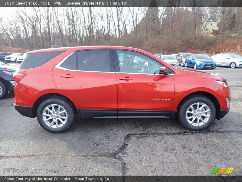 Cayenne Orange Metallic / Jet Black 2020 Chevrolet Equinox LT AWD