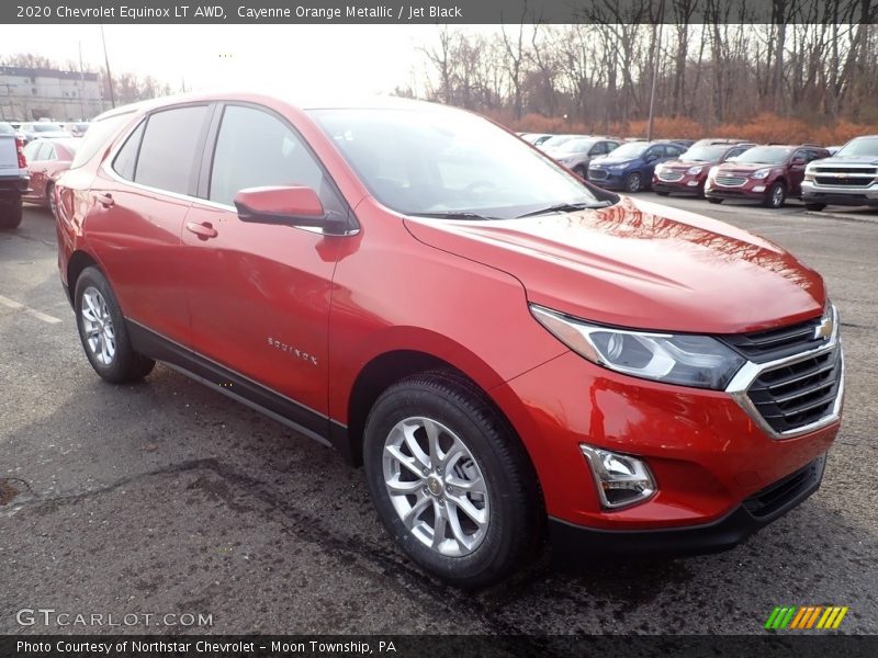 Cayenne Orange Metallic / Jet Black 2020 Chevrolet Equinox LT AWD
