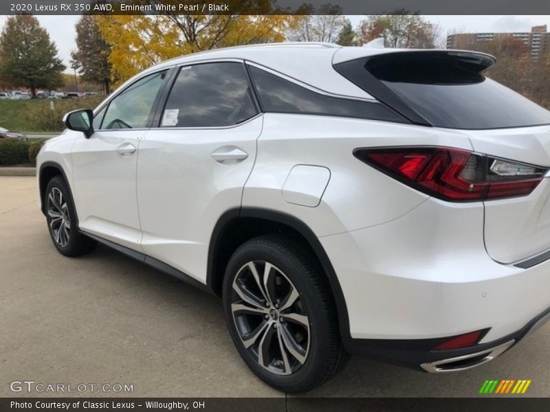 Eminent White Pearl / Black 2020 Lexus RX 350 AWD