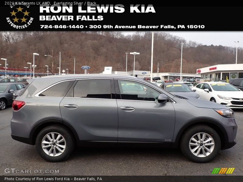 Everlasting Silver / Black 2020 Kia Sorento LX AWD