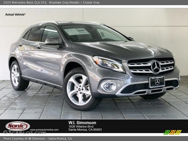 Mountain Grey Metallic / Crystal Gray 2020 Mercedes-Benz GLA 250