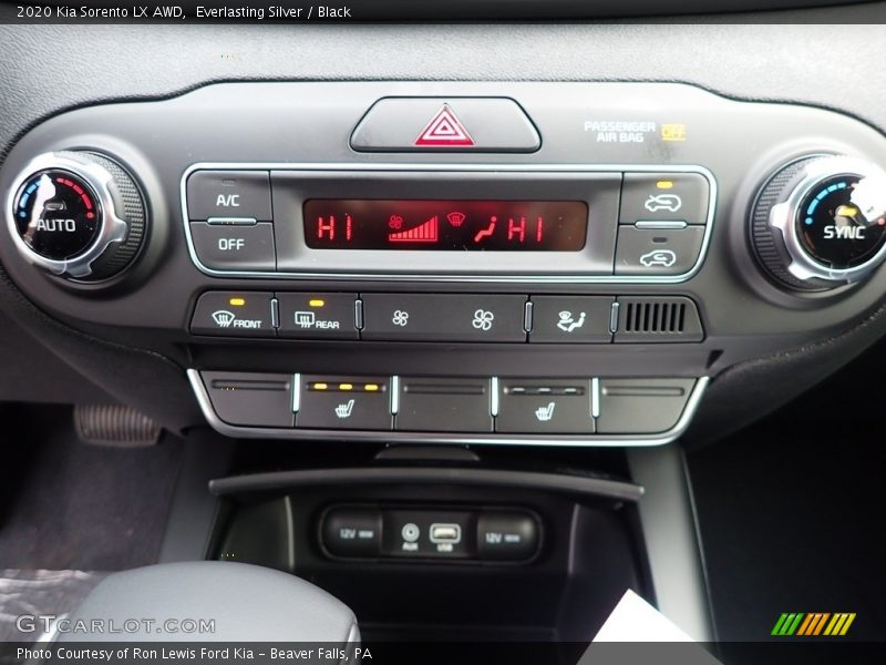 Controls of 2020 Sorento LX AWD