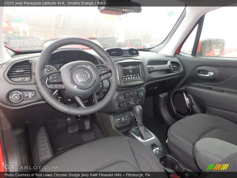 Front Seat of 2020 Renegade Latitude 4x4