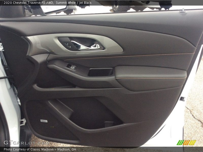 Summit White / Jet Black 2020 Chevrolet Traverse RS AWD