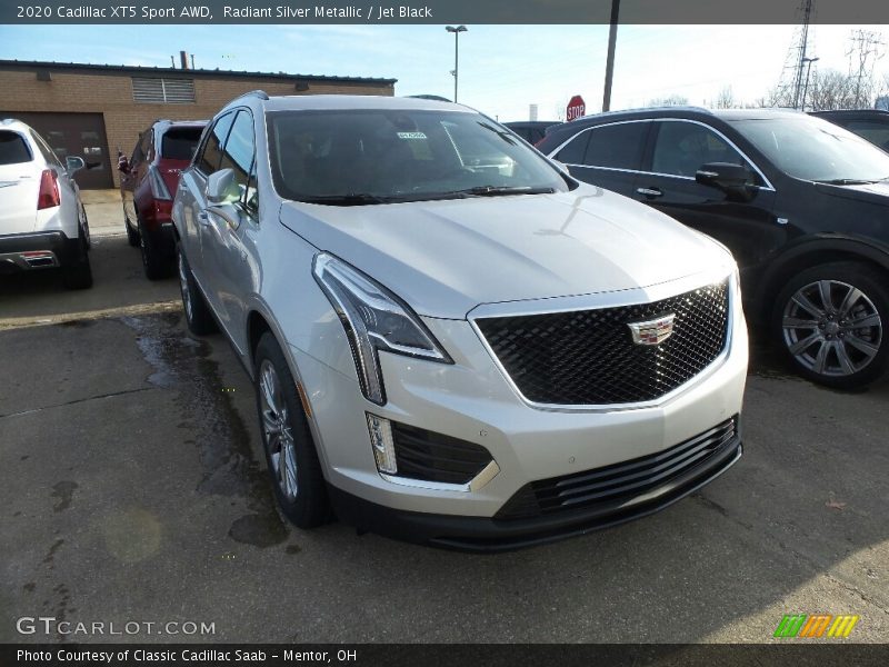 Radiant Silver Metallic / Jet Black 2020 Cadillac XT5 Sport AWD