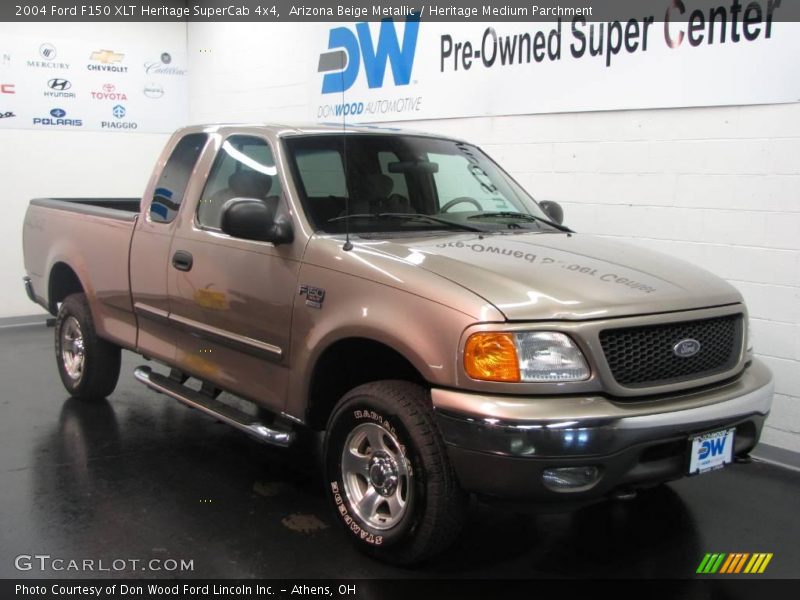 Arizona Beige Metallic / Heritage Medium Parchment 2004 Ford F150 XLT Heritage SuperCab 4x4