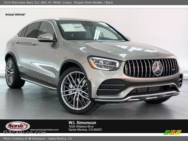 Mojave Silver Metallic / Black 2020 Mercedes-Benz GLC AMG 43 4Matic Coupe