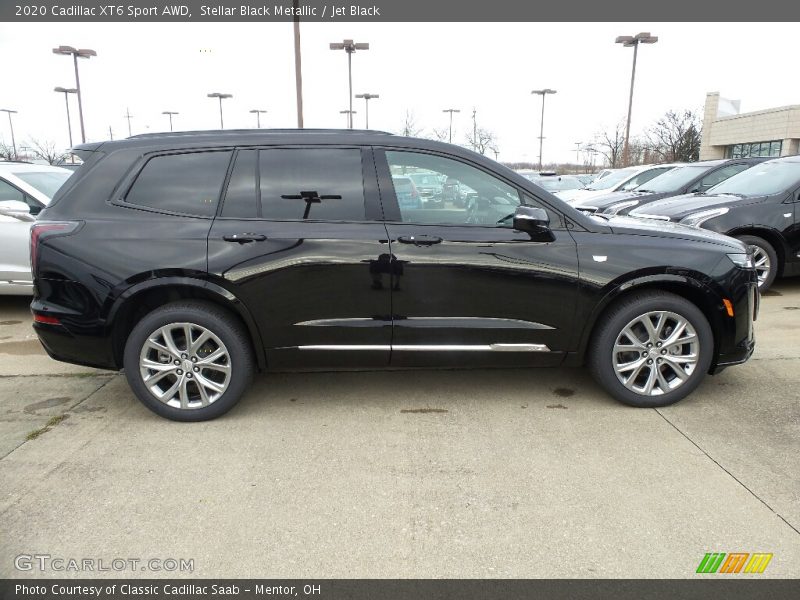Stellar Black Metallic / Jet Black 2020 Cadillac XT6 Sport AWD