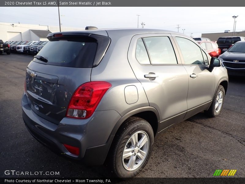 Satin Steel Metallic / Jet Black 2020 Chevrolet Trax LS AWD
