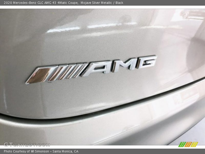 Mojave Silver Metallic / Black 2020 Mercedes-Benz GLC AMG 43 4Matic Coupe