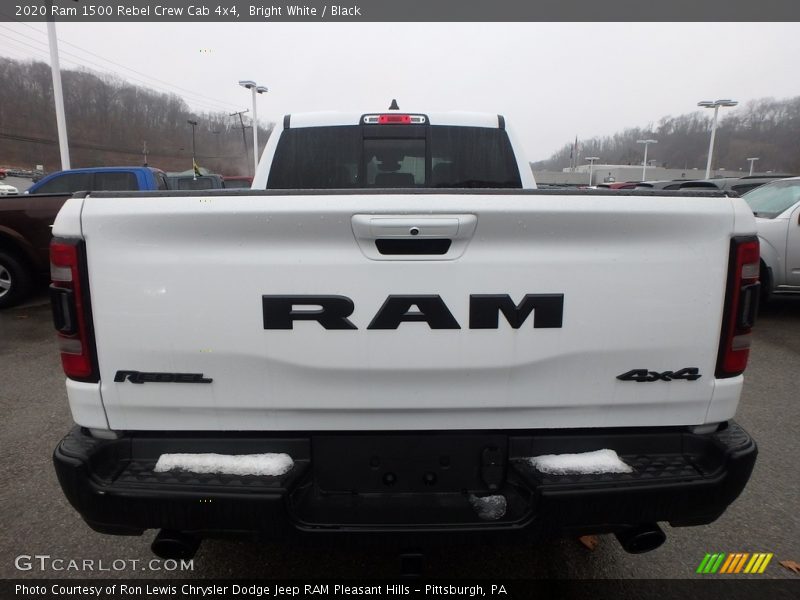 Bright White / Black 2020 Ram 1500 Rebel Crew Cab 4x4