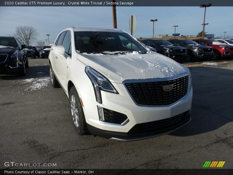 Crystal White Tricoat / Sedona Sauvage 2020 Cadillac XT5 Premium Luxury