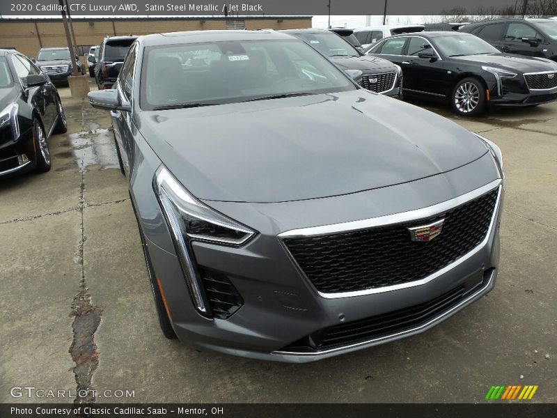 Satin Steel Metallic / Jet Black 2020 Cadillac CT6 Luxury AWD