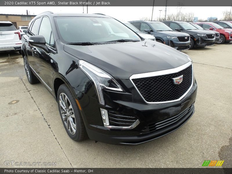 Stellar Black Metallic / Jet Black 2020 Cadillac XT5 Sport AWD