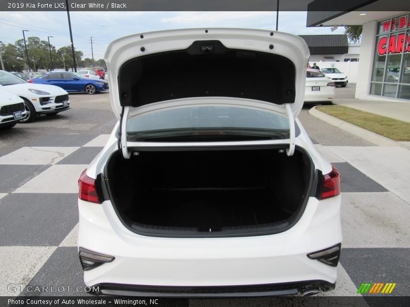 Clear White / Black 2019 Kia Forte LXS