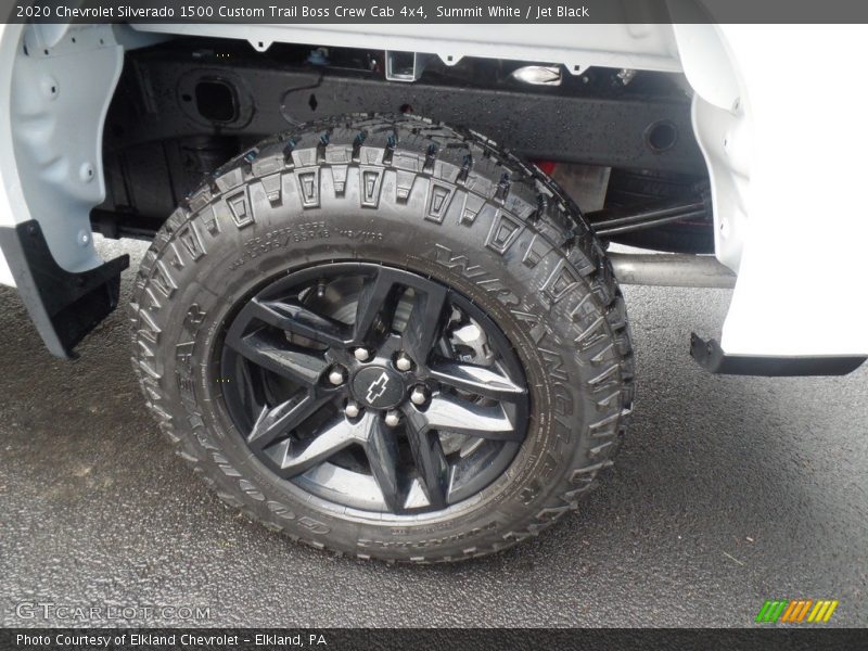 Summit White / Jet Black 2020 Chevrolet Silverado 1500 Custom Trail Boss Crew Cab 4x4