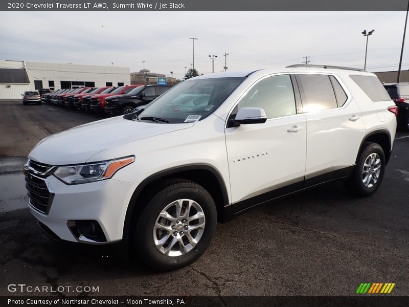 Summit White / Jet Black 2020 Chevrolet Traverse LT AWD