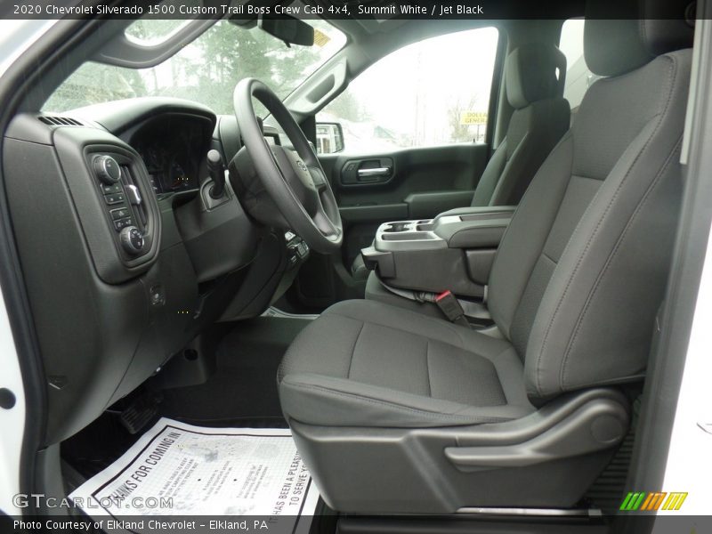 Summit White / Jet Black 2020 Chevrolet Silverado 1500 Custom Trail Boss Crew Cab 4x4