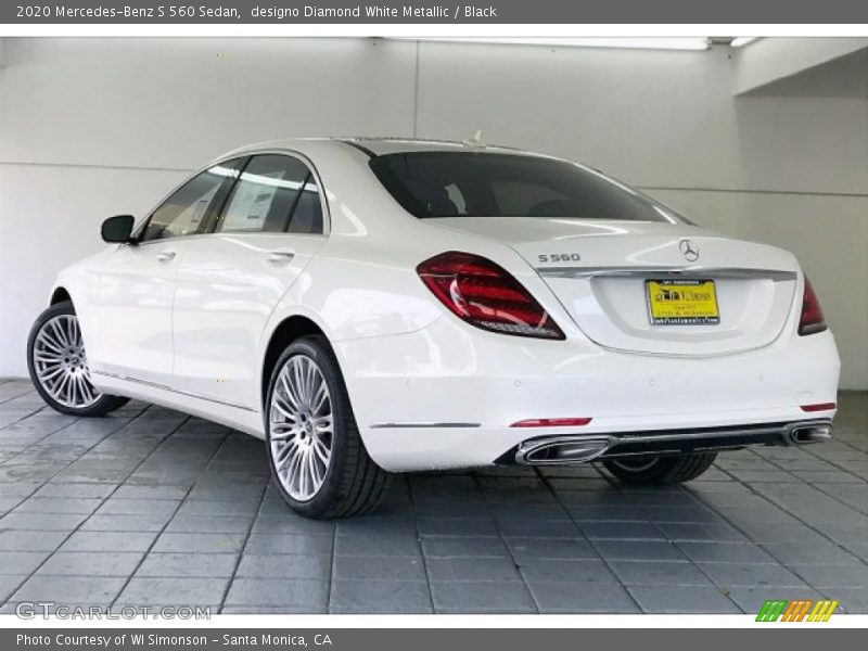 designo Diamond White Metallic / Black 2020 Mercedes-Benz S 560 Sedan