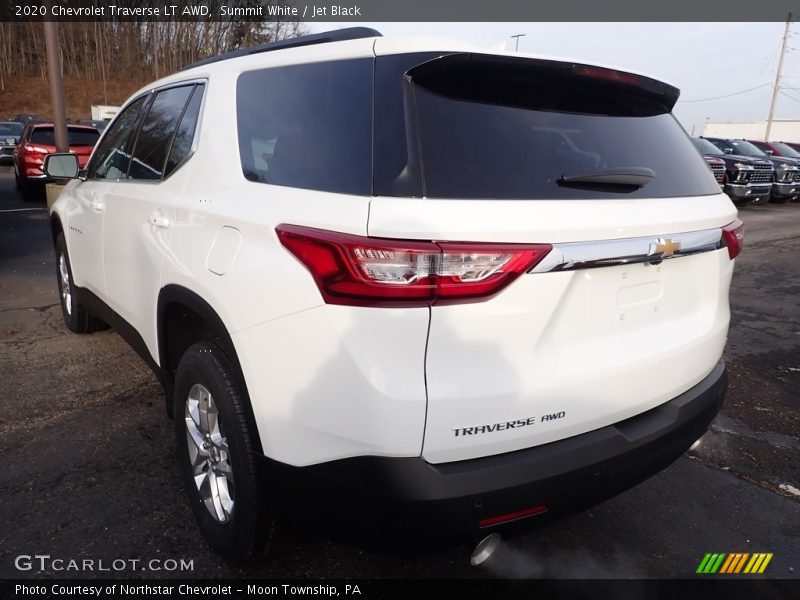 Summit White / Jet Black 2020 Chevrolet Traverse LT AWD