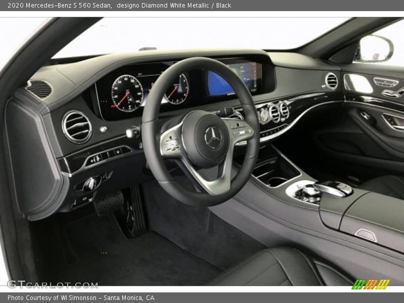 designo Diamond White Metallic / Black 2020 Mercedes-Benz S 560 Sedan