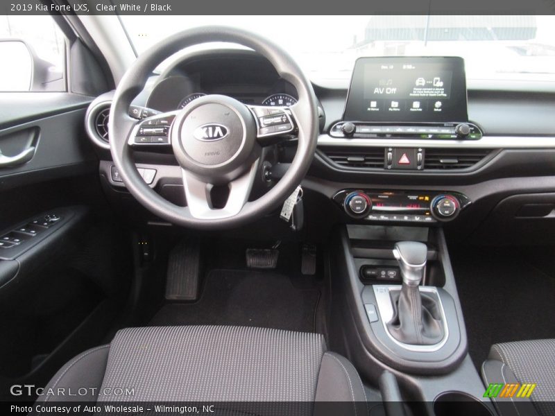 Clear White / Black 2019 Kia Forte LXS