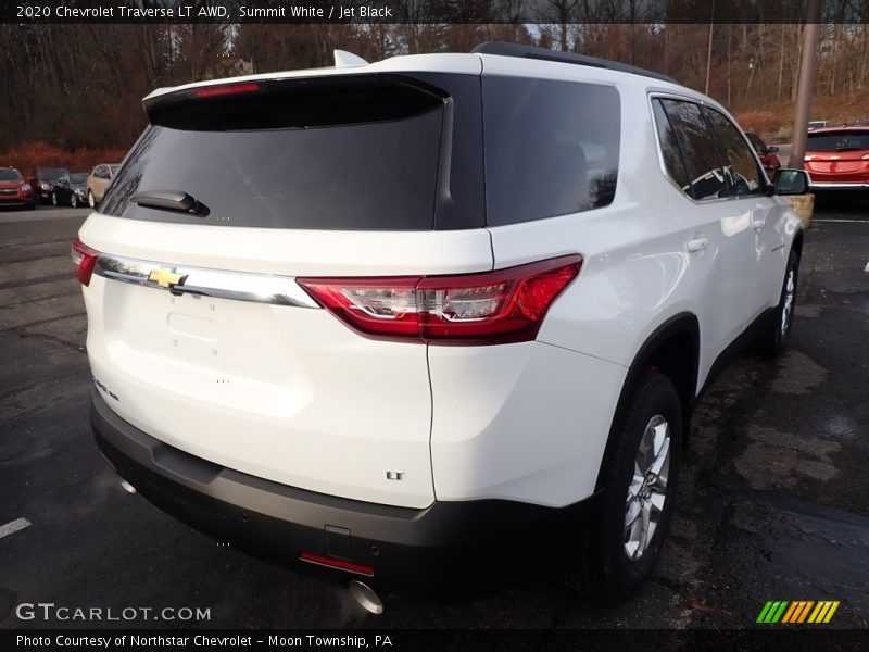 Summit White / Jet Black 2020 Chevrolet Traverse LT AWD