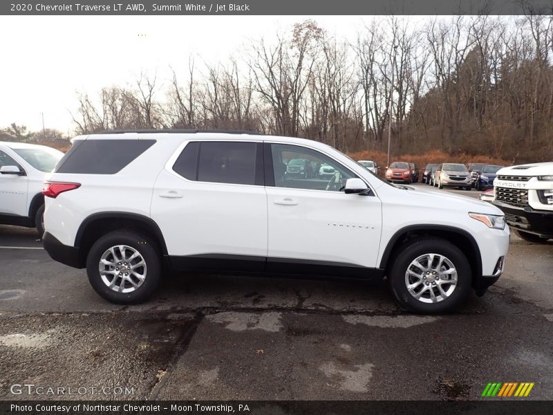 Summit White / Jet Black 2020 Chevrolet Traverse LT AWD