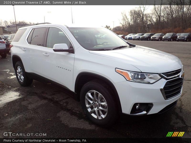 Summit White / Jet Black 2020 Chevrolet Traverse LT AWD