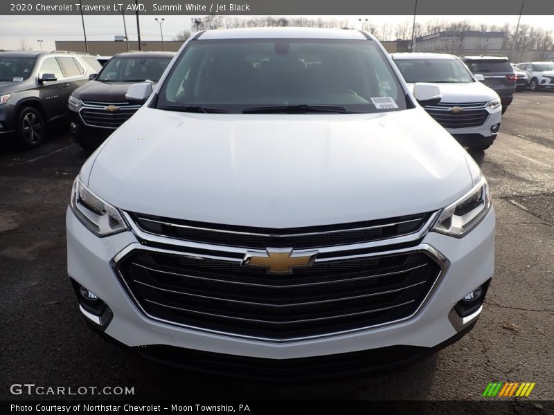 Summit White / Jet Black 2020 Chevrolet Traverse LT AWD