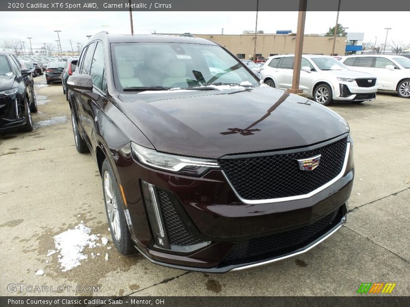 Garnet Metallic / Cirrus 2020 Cadillac XT6 Sport AWD