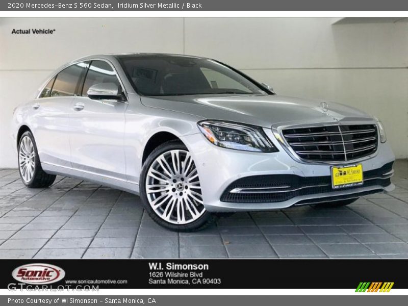 Iridium Silver Metallic / Black 2020 Mercedes-Benz S 560 Sedan