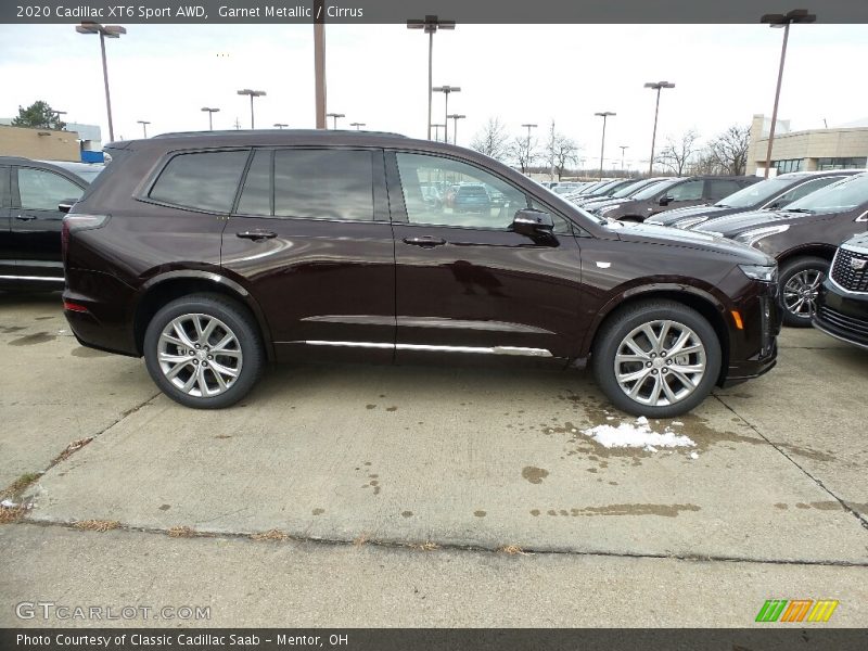 Garnet Metallic / Cirrus 2020 Cadillac XT6 Sport AWD