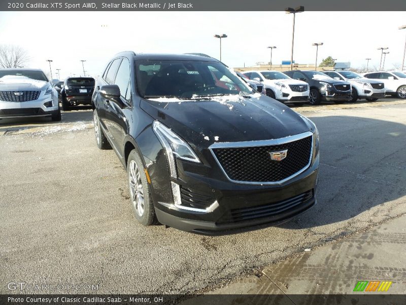 Stellar Black Metallic / Jet Black 2020 Cadillac XT5 Sport AWD