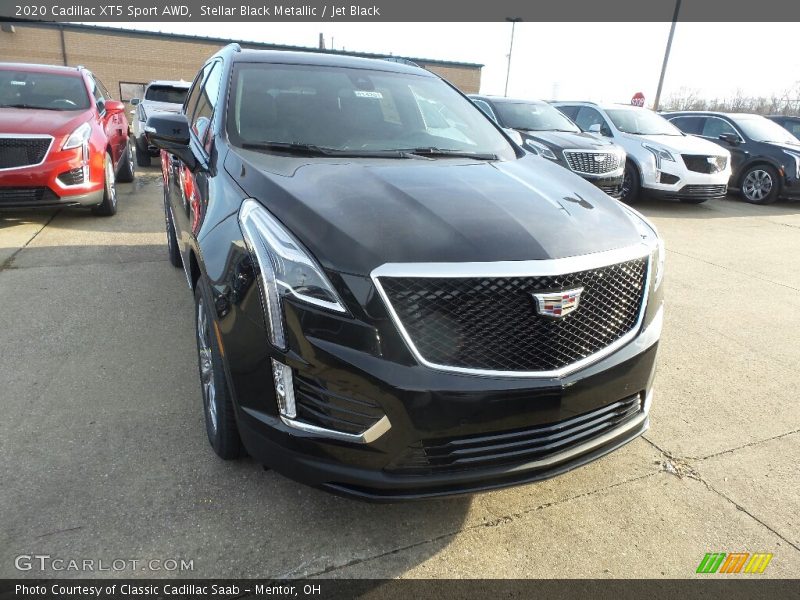 Stellar Black Metallic / Jet Black 2020 Cadillac XT5 Sport AWD