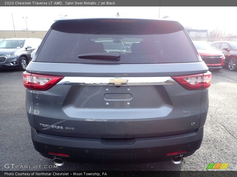 Satin Steel Metallic / Jet Black 2020 Chevrolet Traverse LT AWD