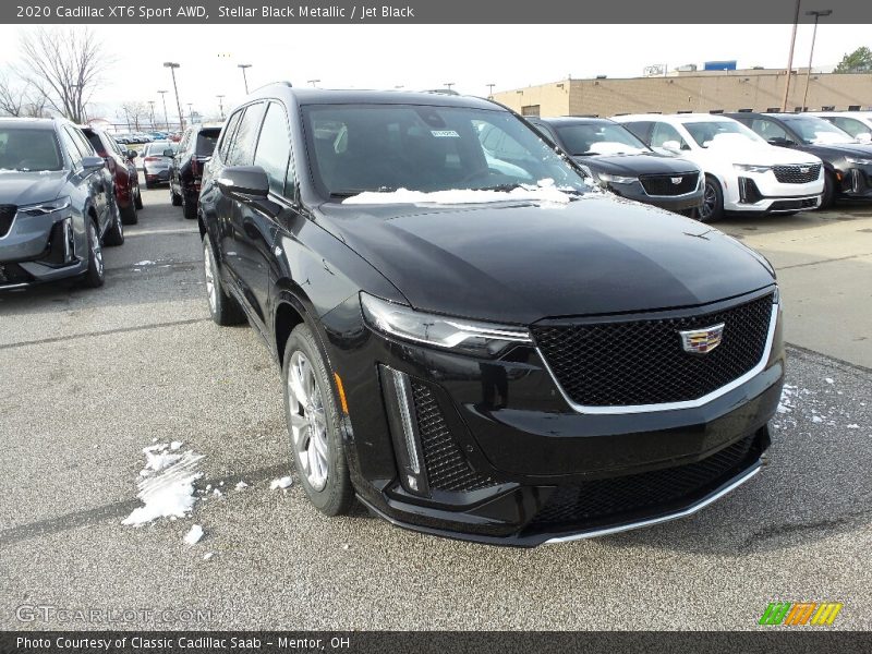 Stellar Black Metallic / Jet Black 2020 Cadillac XT6 Sport AWD