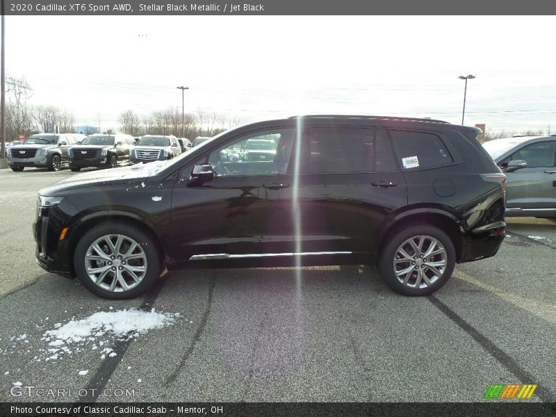 Stellar Black Metallic / Jet Black 2020 Cadillac XT6 Sport AWD
