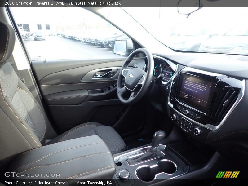 Satin Steel Metallic / Jet Black 2020 Chevrolet Traverse LT AWD
