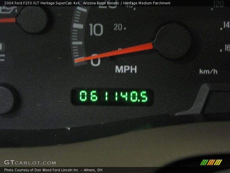 Arizona Beige Metallic / Heritage Medium Parchment 2004 Ford F150 XLT Heritage SuperCab 4x4