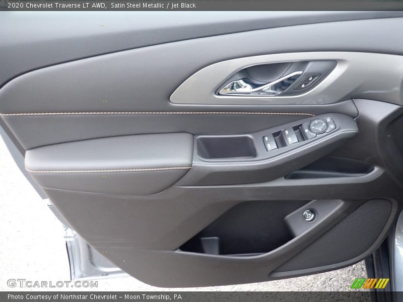 Satin Steel Metallic / Jet Black 2020 Chevrolet Traverse LT AWD