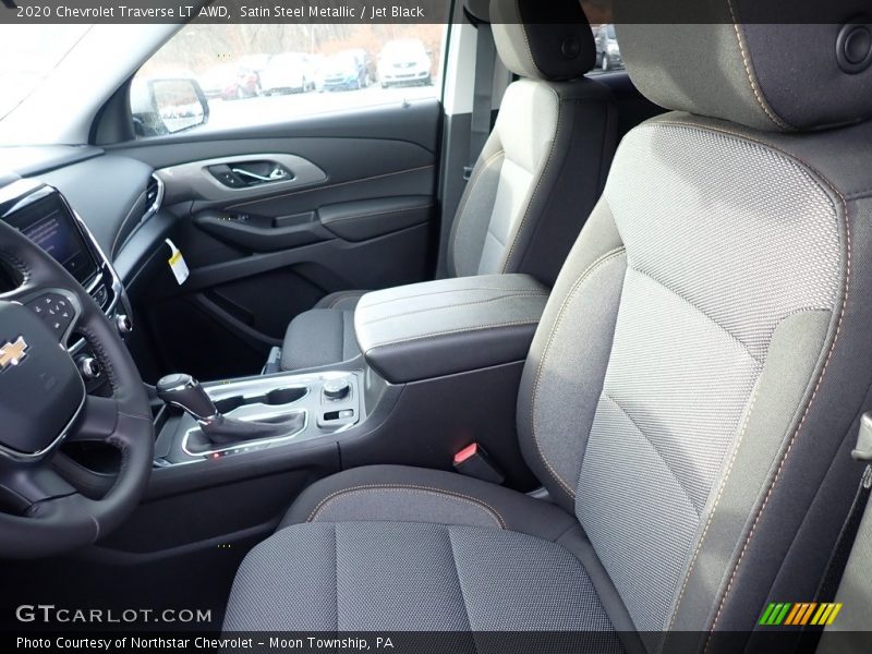 Satin Steel Metallic / Jet Black 2020 Chevrolet Traverse LT AWD