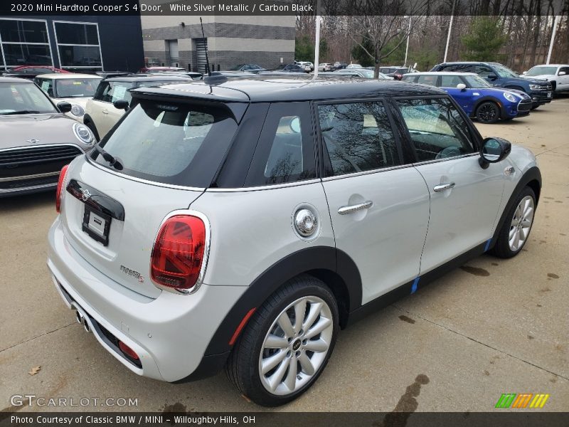 White Silver Metallic / Carbon Black 2020 Mini Hardtop Cooper S 4 Door