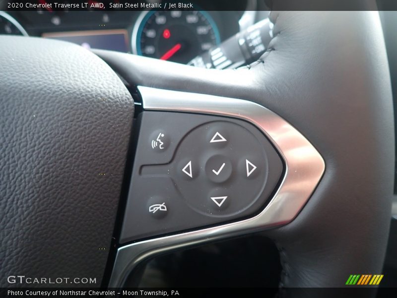 Satin Steel Metallic / Jet Black 2020 Chevrolet Traverse LT AWD
