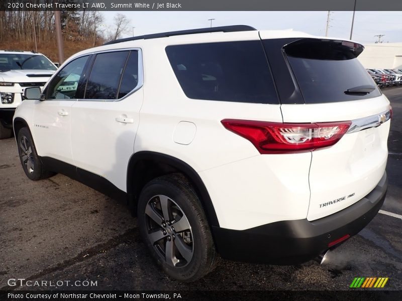 Summit White / Jet Black 2020 Chevrolet Traverse LT AWD