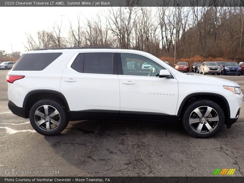 Summit White / Jet Black 2020 Chevrolet Traverse LT AWD